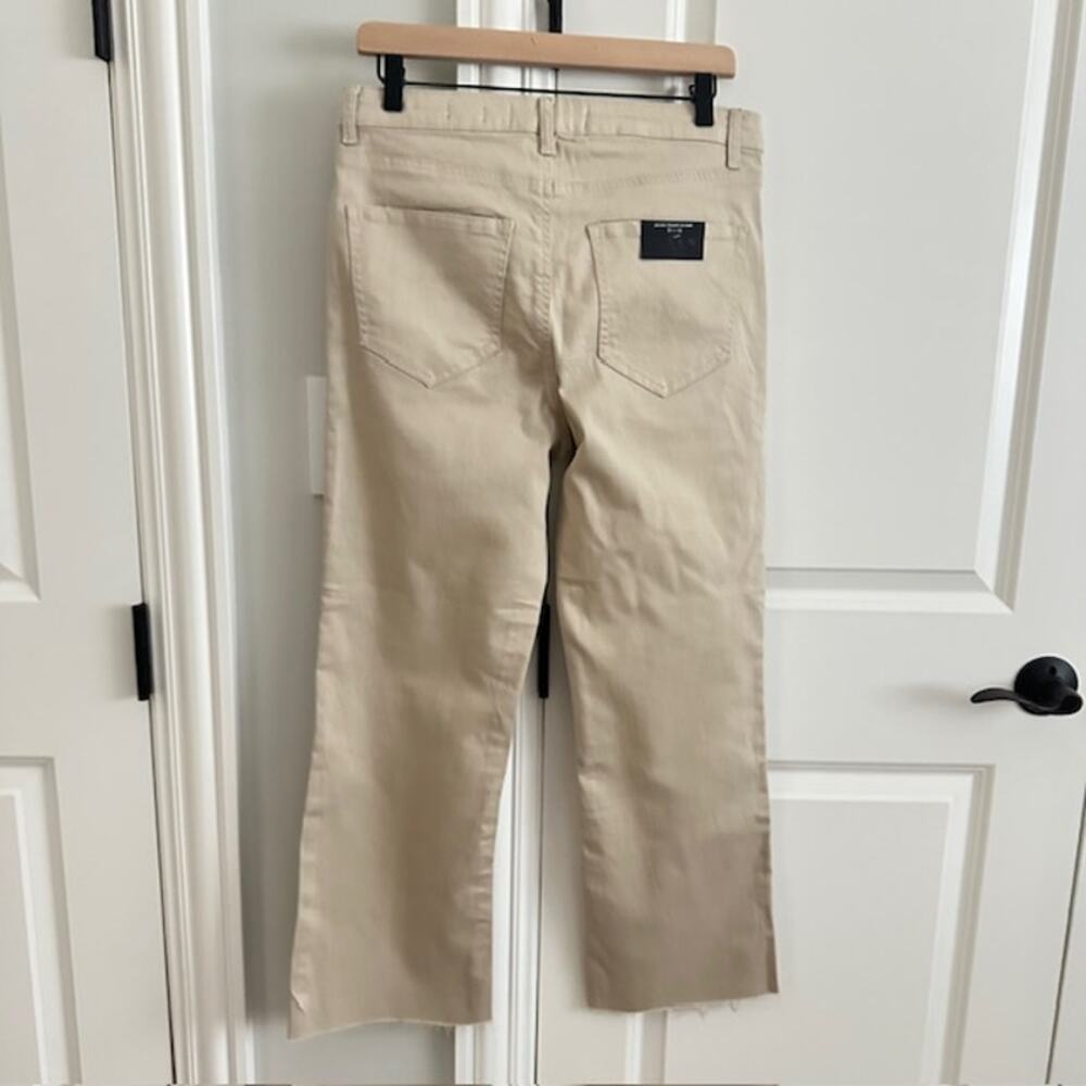 Risen NWT Khaki Mid-Rise Raw Hem Straight Leg Jeans Size - 31/13 - Picture 6 of 11